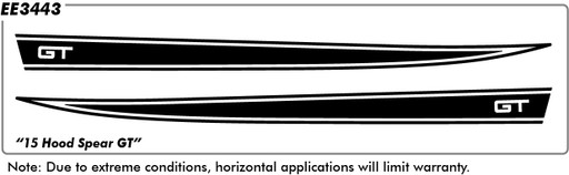 Ford Mustang 15 Hood Spears (Blank) - Hood  - 15 thru 17 Ford Mustang 15 Hood Spears (Blank) - Hood  - 15 thru 17