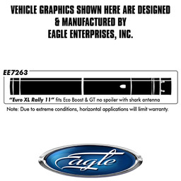 "Euro XL Rally #11" GT/Eco w/o Spoiler w/SharkAnt - Ford Mustang - 2015 thru 2023