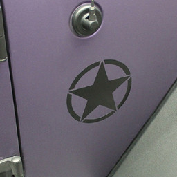 Jeep Wrangler Jeep Star 6" (Set of Two) - Side - Any Jeep Wrangler Jeep Star 6" (Set of Two) - Side - Any