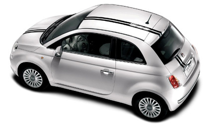 Fiat 500 Euro Rally - Blank - Hood, Roof & Trunk - 12 thru 19
