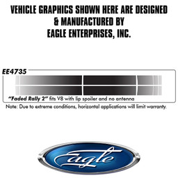 "Faded Rally #2" V8 w/Spoiler and no XM (Screen Print)  - Ford Mustang -  2015 thru 2017 "Faded Rally #2" V8 w/Spoiler and no XM (Screen Print)  - Ford Mustang -  2015 thru 2017