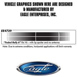 "Faded Rally #6" V6 w/ Spoiler and no XM (Screen Print) - Ford Mustang -  2015 thru 2017 "Faded Rally #6" V6 w/ Spoiler and no XM (Screen Print) - Ford Mustang -  2015 thru 2017