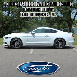 "Faded Triline Rocker" (Blank) (Screen Print)- Ford Mustang -  2015 thru 2017 "Faded Triline Rocker" (Blank) (Screen Print)- Ford Mustang -  2015 thru 2017