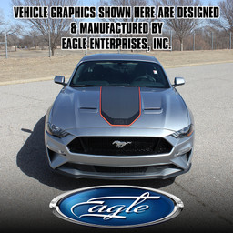 Sport"Supersonic" Blk/Gray/Org  Digital Print - Ford Mustang - 2015 thru 2023 Sport"Supersonic" Blk/Gray/Org  Digital Print - Ford Mustang - 2015 thru 2023