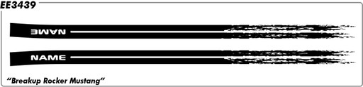 FORD Mustang Breakup Rocker 15 (Digital Print) - 2015 & up FORD Mustang Breakup Rocker 15 (Digital Print) - 2015 & up