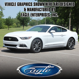 "Faded Triline Rocker" (Mustang) (Screen Print) - Ford Mustang -  2015 thru 2017 "Faded Triline Rocker" (Mustang) (Screen Print) - Ford Mustang -  2015 thru 2017