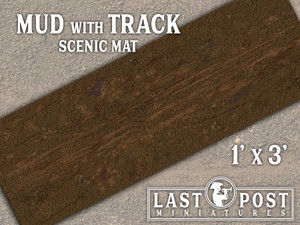MAT010 Mud with Track Scenic Mat (1'x3')