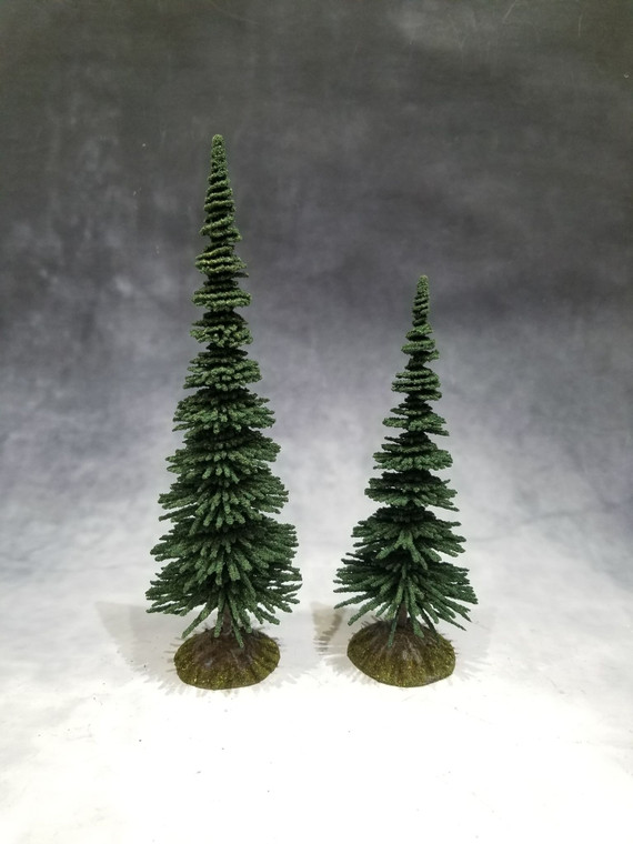 TRE018D Fir Trees (Dark Green) (2 pack)