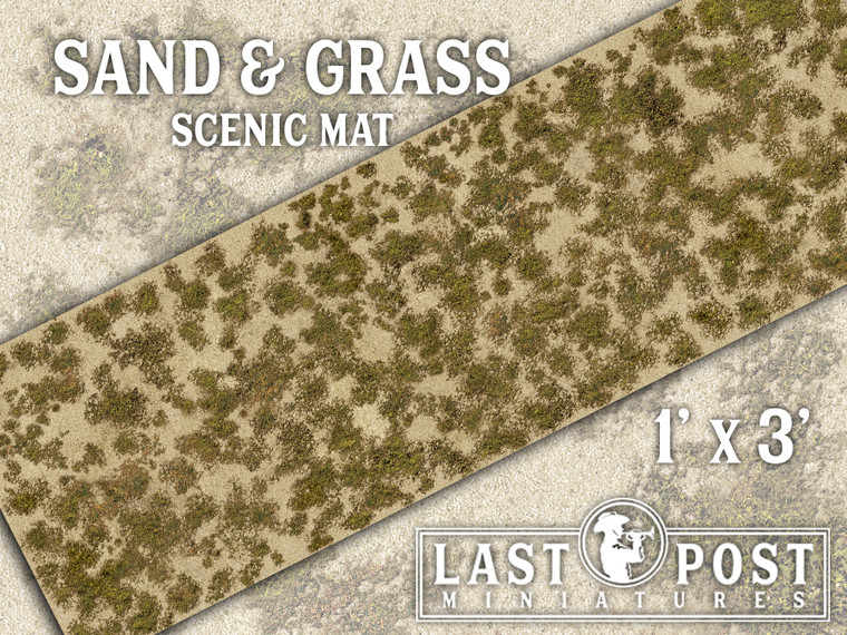 MAT011 Sand & Grass Scenic Mat (1'x3')