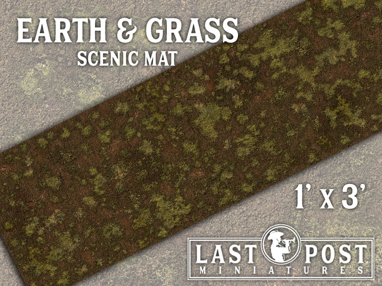 MAT012 Earth & Grass Scenic Mat (1'x3')