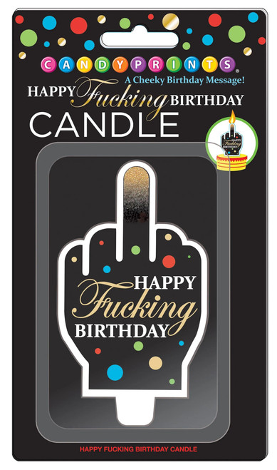 LG-VCP1053 HAPPY F'N BIRTHDAY FU FINGER CANDLE