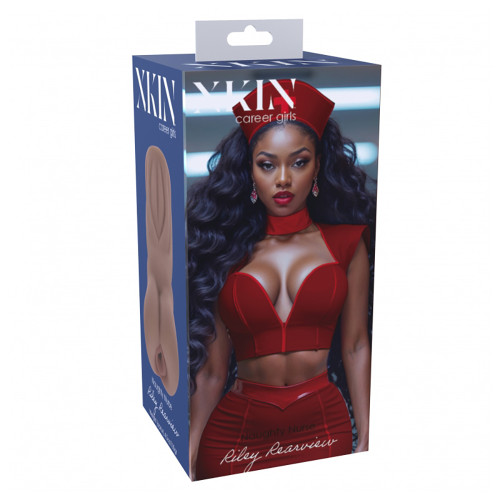 ST-XKN002BROWN XKIN CAREER GIRLS RILEY REARVIEW TPE SM STROKER- 130G