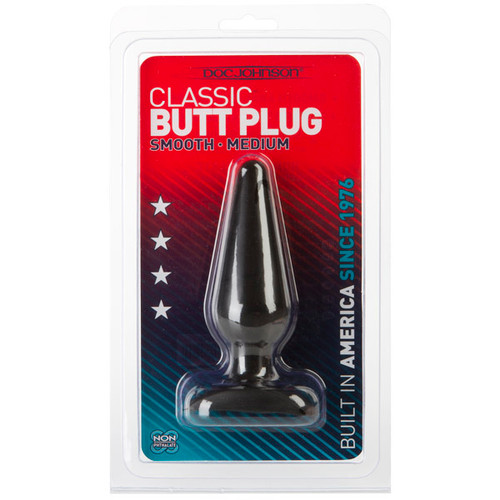 DJ0244-05CD MEDIUM BUTT PLUG BLK.
