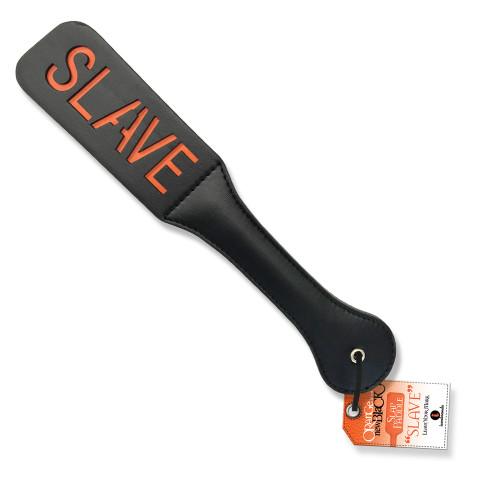 ICB2528-1 ORANGE IS THE NEW BLK -SLAVE SLAP PADDLE