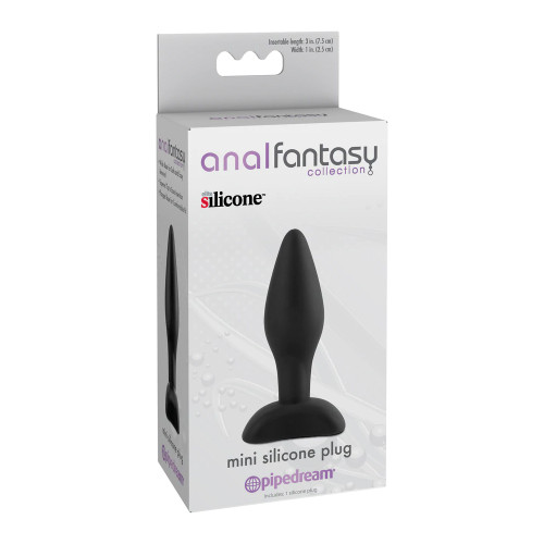 PD4601-23 ANAL FANT. COLL. MINI SILICONE PLUG -BLK