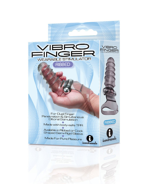 ICB-2651-2 VIBRO FINGER WEARABLE STIMULATOR-GREY