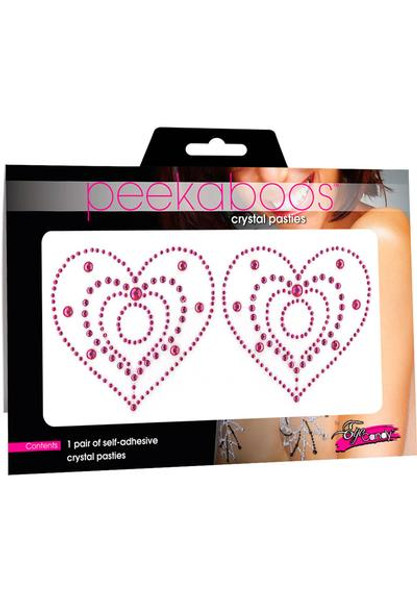 LAPD-PK214 CRYSTAL HEART-PINK