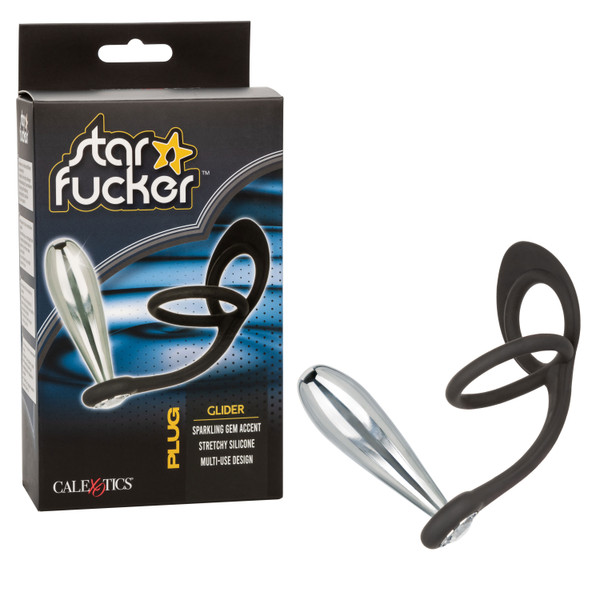 SE1245-30-3 STAR FUCKER GLIDER PLUG DUAL ENHANCER- BLK