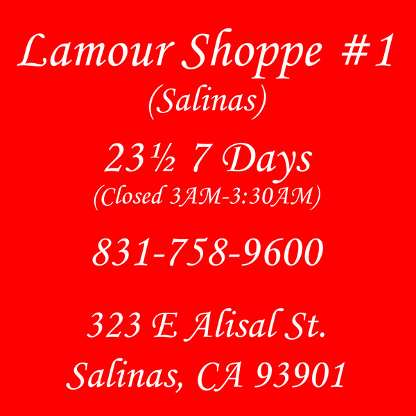 Store Pickup @ Lamour Shoppe #1 (Salinas) Open 23.5/7