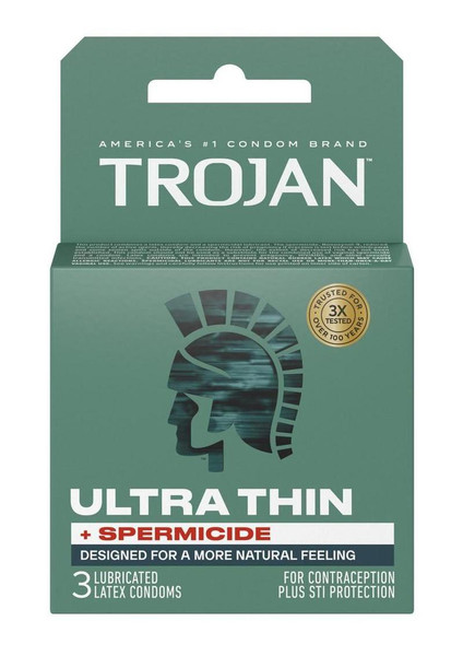 TJ92720 TROJAN ULTRA THIN ARMOR SPERM.-3PK