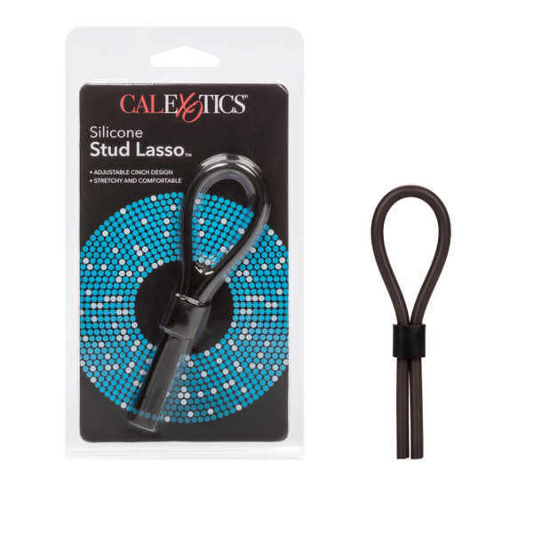 SE1408-03 SILICONE STUD LASSO -BLK