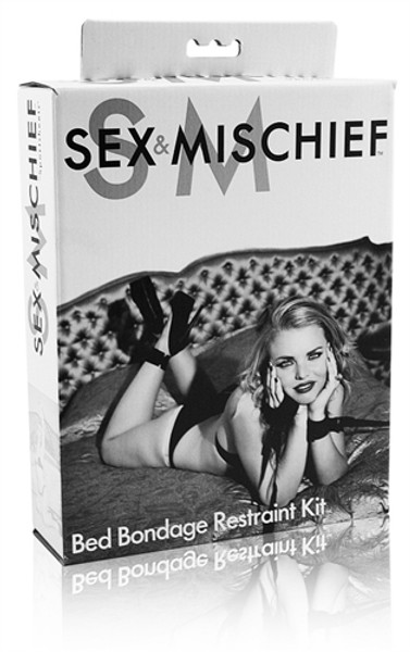 SS100-00 SEX & MISCHIEF BED BONDAGE RESTRAINT KIT