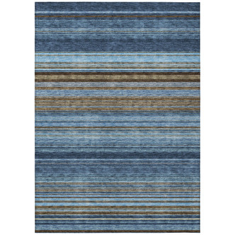 Lakeside Navy Blue Striped Area Rug Lakeside Navy Blue Striped Area Rug