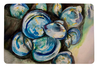 Bucket of Shore Clams Door Mat  18x26
