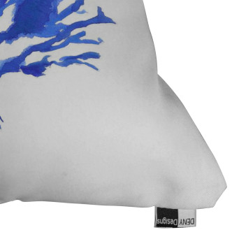 Blue Sea Coral Art Indoor-Outdoor Pillow corner Blue Sea Coral Art Indoor-Outdoor Pillow corner