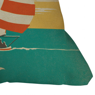 Would Rather be Sailing Outdoor Throw Pillow corner