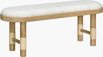 Navigator Striped Cushioned Bench