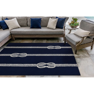 Navy and White Nautical Ropes Rug outdoor 1 Navy and White Nautical Ropes Rug outdoor 1