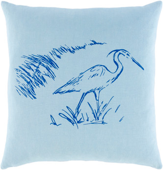 Marsh Blue Heron Cottage Pillow Marsh Blue Heron Cottage Pillow