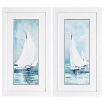 Soft Sailing Set of Two Nautical Art Pieces