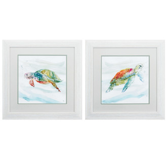 Turtle Tropics Wall Art - Set of Two