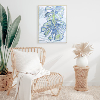 Blue Lavrelli I Modern Tropical Art room idea