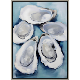 Effervescent Five Oysters Canvas Art