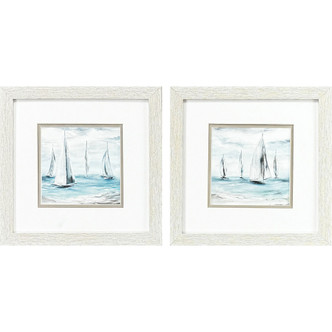 Sailboats in a Soft Summer Wind - Set of Two