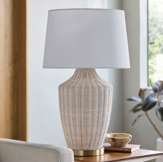 Isolina White Coastal Table Lamp room idea