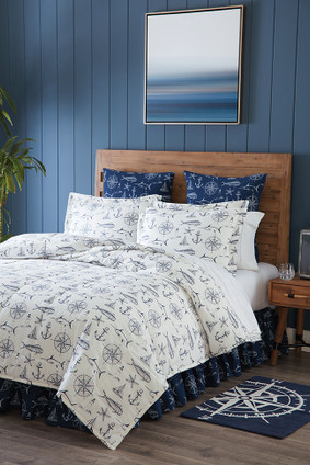 Captain's Quarters King Quilted Bedspread room example