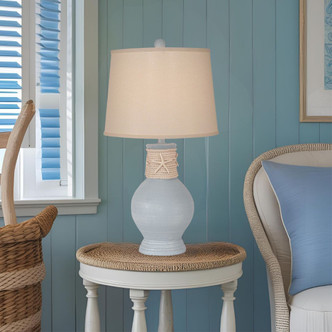 Seaside Blue Starfish Rope Wrapped Table Lamp room idea