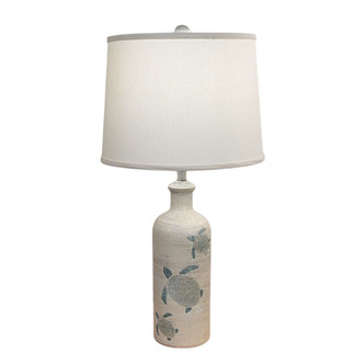 Surfing the Tide Etched Blue Turtle Table Lamp