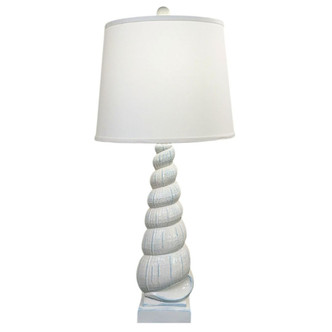 Sugar Beach Spiral Shell Blue-Grey Table Lamp