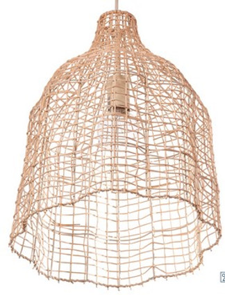 Boathouse Breeze Woven Natural Pendant fluted bottom