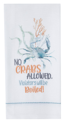 No Crabs Allowed Dishtowels - Set of Two