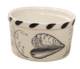 Blue Crab Bay Oyster 4 oz. Decorated Ramekins- Set of Six.2
