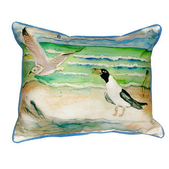 Two Gull Seabird Pillow