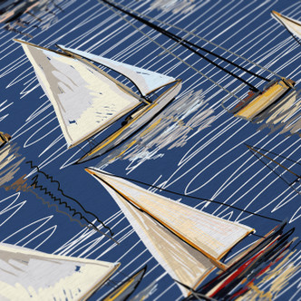 Regatta Sail Blue Indoor-Outdoor Washable Rug close up Regatta Sail Blue Indoor-Outdoor Washable Rug close up