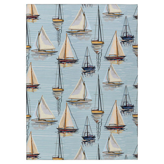Aqua Regatta Sailboat Area Rug Aqua Regatta Sailboat Area Rug