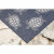 Shell Bay Navy Blue Sea Turtle Indoor-Outdoor Rug corner